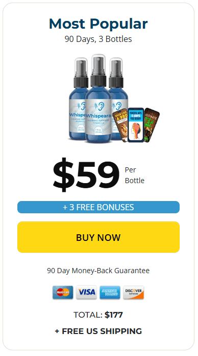 Whispeara Three bottle